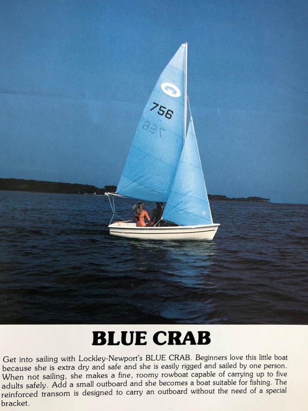 Blue Crab Sailboat by Newport Boats